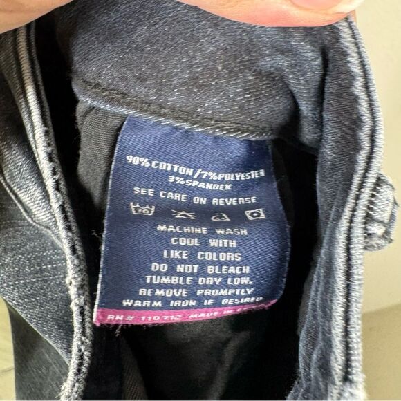 Vigoss The Thompson Tomboy Jeans Black Washed Distressed Stretch Plus Size 16 - Picture 9 of 9